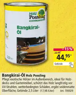 Holz Possling Bangkirai-Öl Holz Possling Angebot