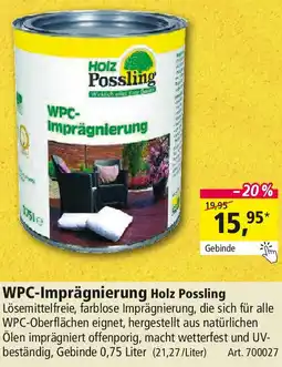Holz Possling WPC-Imprägnierung Holz Possling Angebot
