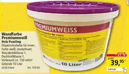 Holz Possling Wandfarbe Premiumweiß Holz Possling Angebot