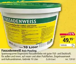 Holz Possling Fassadenweiß Holz Possling Angebot
