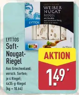 Aldi Nord LYTTOS Soft- Nougat-Riegel Angebot