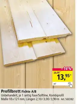 Holz Possling Profilbrett Fichte A/B Angebot