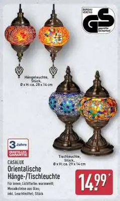 Aldi Nord CASALUX Orientalische Hänge-/Tischleuchte Angebot