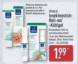 Aldi Nord VITALIS Insektenstich-Roll-on/-Kühlgel Angebot