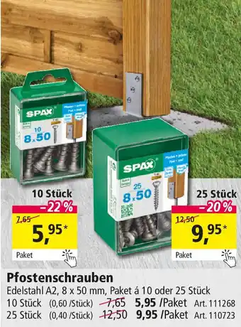 Holz Possling Pfostenschrauben Angebot