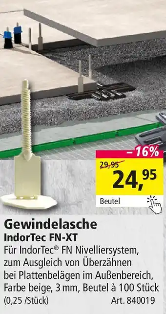 Holz Possling Gewindelasche IndorTec FN-XT Angebot