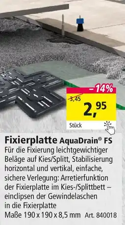 Holz Possling Fixierplatte AquaDrain FS Angebot