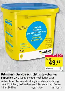 Holz Possling Bitumen-Dickbeschichtung weber.tec Angebot