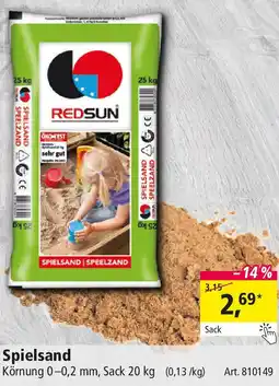 Holz Possling REDSUN Spielsand Angebot