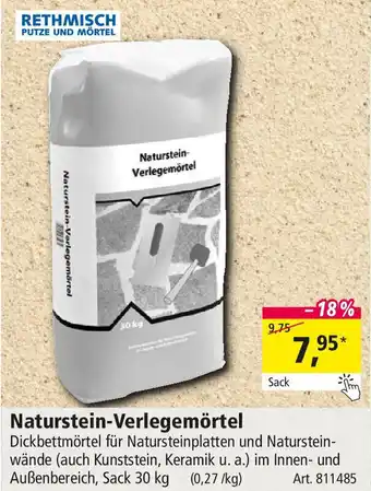 Holz Possling Naturstein-Verlegemörtel Angebot
