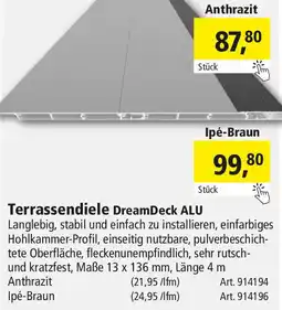 Holz Possling Terrassendiele DreamDeck ALU Angebot