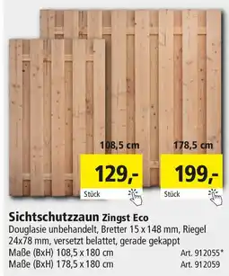 Holz Possling Sichtschutzzaun Zingst Eco Angebot