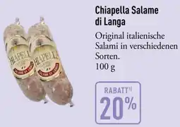 Galeria Markthalle Chiapella Salame di Langa Angebot
