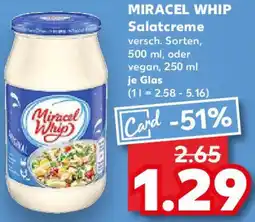 Kaufland MIRACEL WHIP Salatcreme Angebot