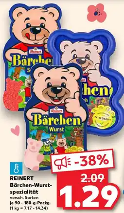 Kaufland REINERT Bärchen-Wurstspezialität Angebot