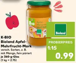 Kaufland K-BIO Bioland Apfel Mehrfrucht-Mark Angebot