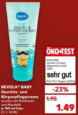 Kaufland BEVOLA BABY Gesichts und Körperpflegecreme Angebot