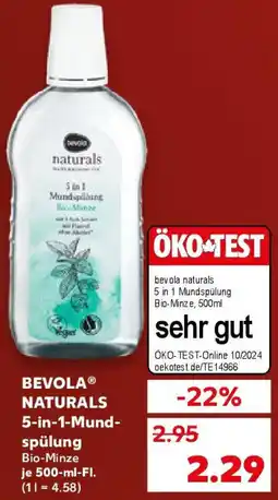 Kaufland BEVOLA NATURALS 5-in-1 Mundspülung Angebot
