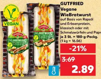 Kaufland GUTFRIED Vegane WieBratwurst Angebot