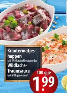 Famila Nord Ost Kräutermatjeshappen oder Wildlachs Traumsauce Angebot