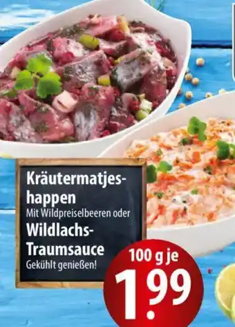 Famila Nord Ost Kräutermatjeshappen oder Wildlachs Traumsauce Angebot