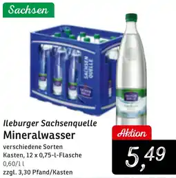 KONSUM Ileburger Sachsenquelle Mineralwasser Angebot