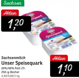 KONSUM Sachsenmilch Unser Speisequark Angebot