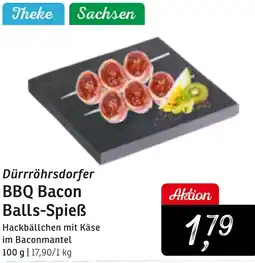 KONSUM Dürrröhrsdorfer BBQ Bacon Balls-Spieß Angebot