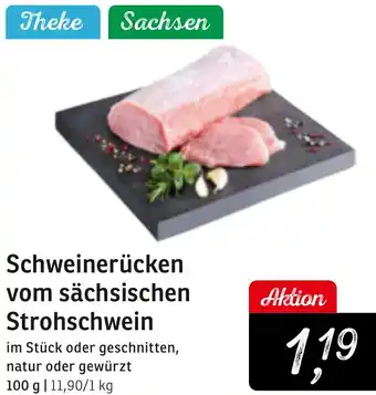 KONSUM Schweinerücken vom sächsischen Strohschwein Angebot