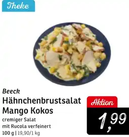 KONSUM Beeck Hähnchenbrustsalat Mango Kokos Angebot