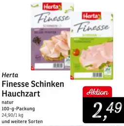 KONSUM Herta Finesse Schinken Hauchzart Angebot