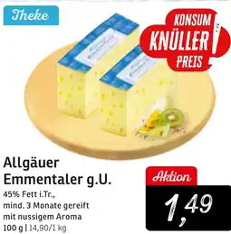 KONSUM Allgäuer Emmentaler g.U. Angebot