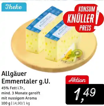 KONSUM Allgäuer Emmentaler g.U. Angebot