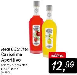 KONSUM Mack & Schühle Carissima Aperitivo Angebot