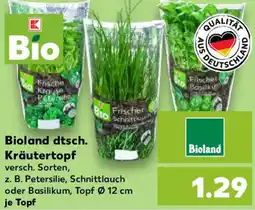 Kaufland Bioland dtsch. Kräutertopf Angebot
