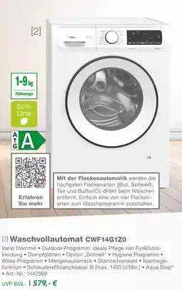 EP Constructa waschvollautomat cwf14g1z0 Angebot