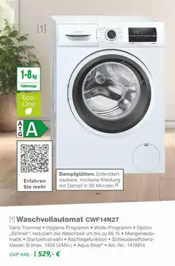 EP Constructa waschvollautomat cwf14n27 Angebot