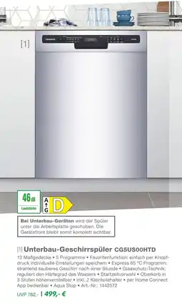 EP Constructa unterbau-geschirrspüler cg5us00htd Angebot