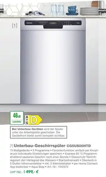 EP Constructa unterbau-geschirrspüler cg5us00htd Angebot
