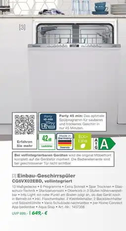 EP Constructa einbau-geschirrspüler cg6vx02ebd, vollintegriert Angebot