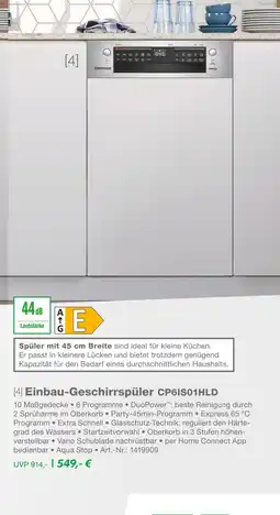 EP Constructa einbau-geschirrspüler cp6is01hld Angebot