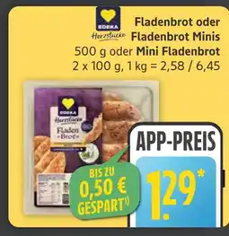 Marktkauf Edeka herzstücke fladenbrot oder fladenbrot minis Angebot