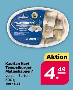 NETTO Kapitan navi tempelburger matjeshappen Angebot