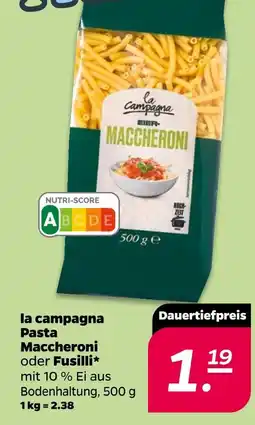 NETTO La campagna pasta maccheroni oder fusilli Angebot