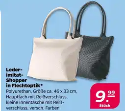 NETTO Lederimitat-shopper in flechtoptik Angebot
