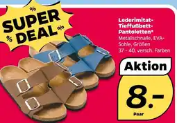 NETTO Lederimitat-tieffußbett-pantoletten Angebot