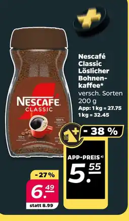 NETTO Nescafé classic löslicher bohnenkaffee Angebot