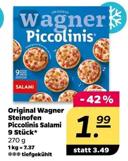 NETTO Original wagner original wagner steinofen piccolinis salami 9 stück Angebot