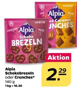 NETTO Alpia schokobrezeln oder crunches Angebot