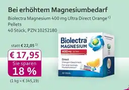 Mea Biolectra magnesium 400 mg ultra direct orange pellets Angebot